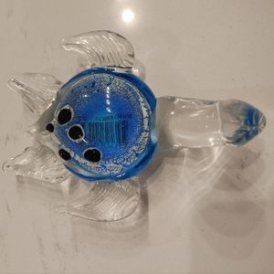 Glass Turtle Paperweight/Decor